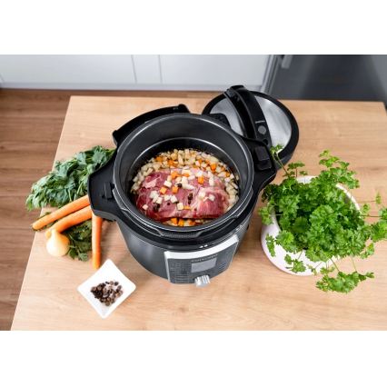 Concept CK8000 - Autocuiseur électrique multifonction et friteuse à air chaud 5,6 l 11-en-1 1500W/230V noir