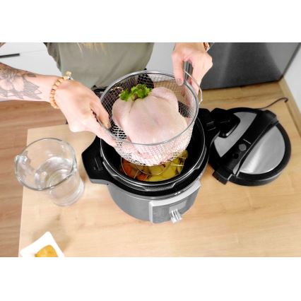 Concept CK8000 - Autocuiseur électrique multifonction et friteuse à air chaud 5,6 l 11-en-1 1500W/230V noir