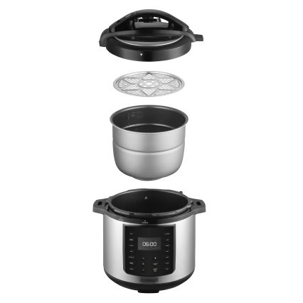 Concept CK8001 - Multifunctionele elektrische snelkookpan 5,6 l 1000W/230V Wi-Fi RVS