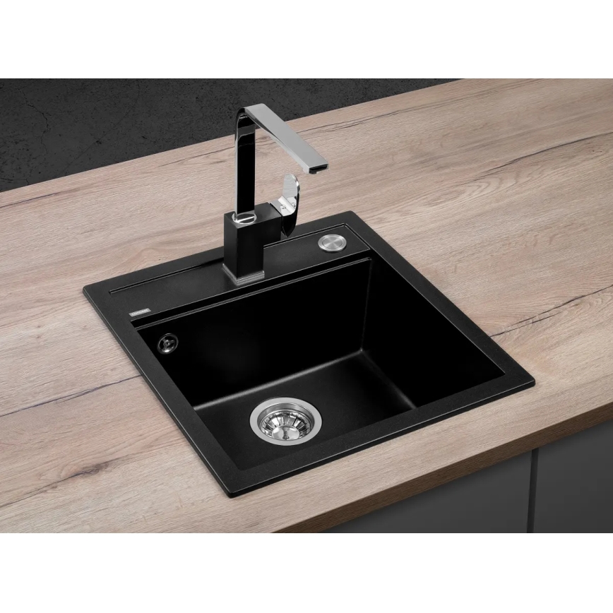 Concept DG00C50BC - Évier de cuisine CUBIS 49x51 cm granit/noir