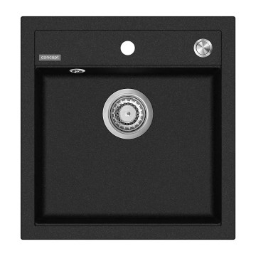 Concept DG00C50BC - Keukenspoelbak CUBIS 49x51 cm graniet/zwart