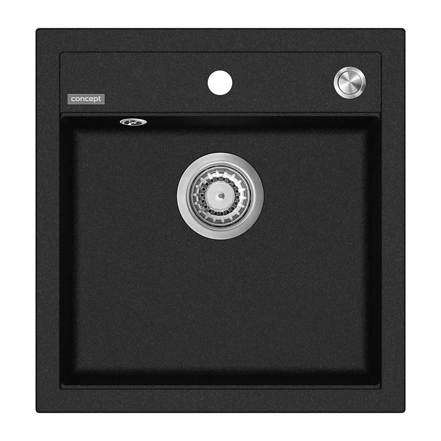 Concept DG00C50BC - Keukenspoelbak CUBIS 49x51 cm graniet/zwart