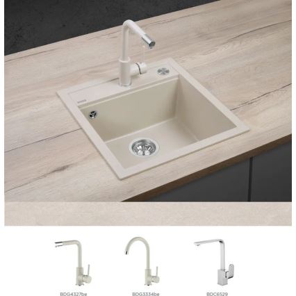 Concept DG00C50BE - Évier de cuisine CUBIS 49x51 cm granite/beige