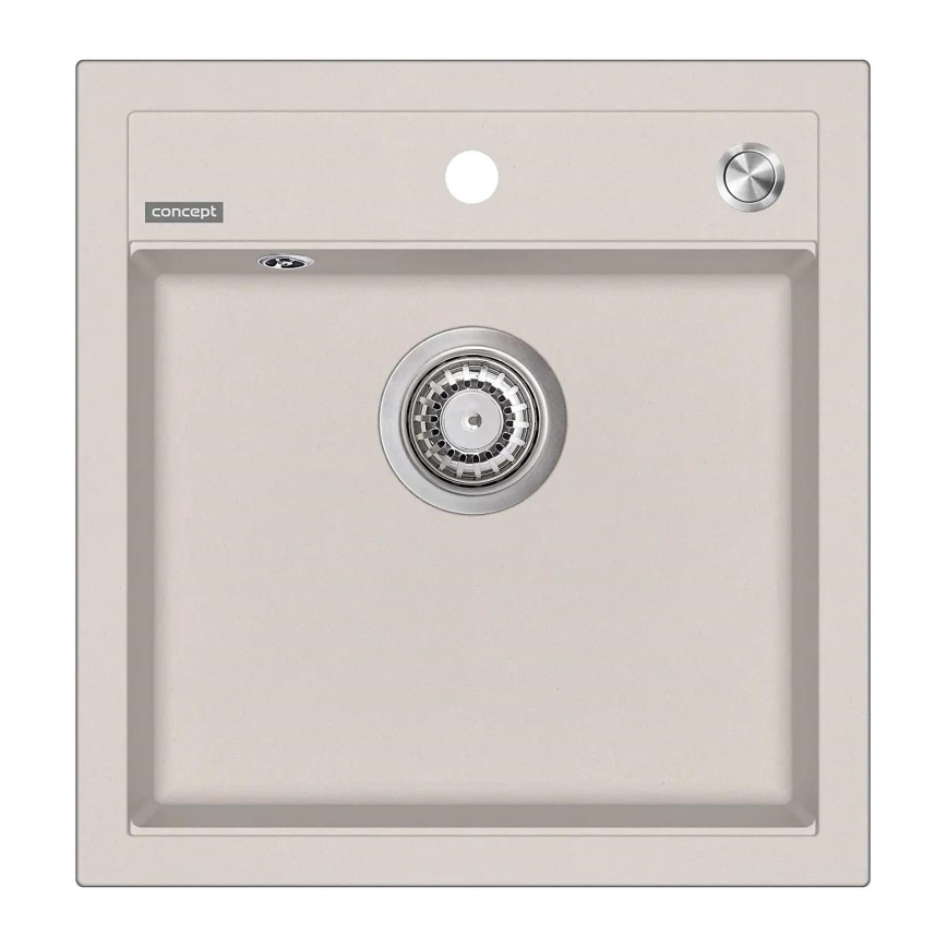 Concept DG00C50BE - Keukenspoelbak CUBIS 49x51 cm graniet/beige