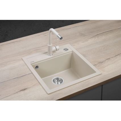 Concept DG00C50BE - Keukenspoelbak CUBIS 49x51 cm graniet/beige