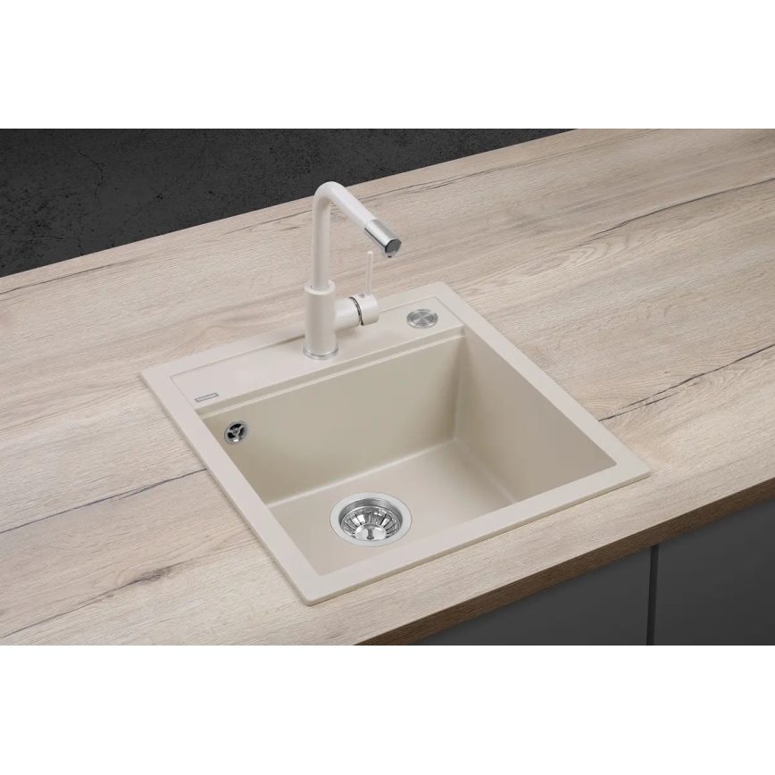 Concept DG00C50BE - Keukenspoelbak CUBIS 49x51 cm graniet/beige
