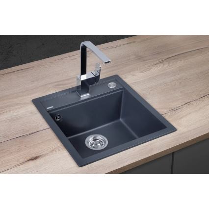 Concept DG00C50DG - Évier de cuisine CUBIS 49x51 cm granit/ gris foncé