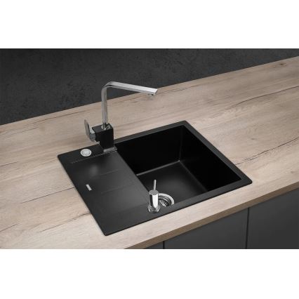 Concept DG05C45BC - Keukenspoelbak CUBIS 50 x 62 cm graniet/zwart