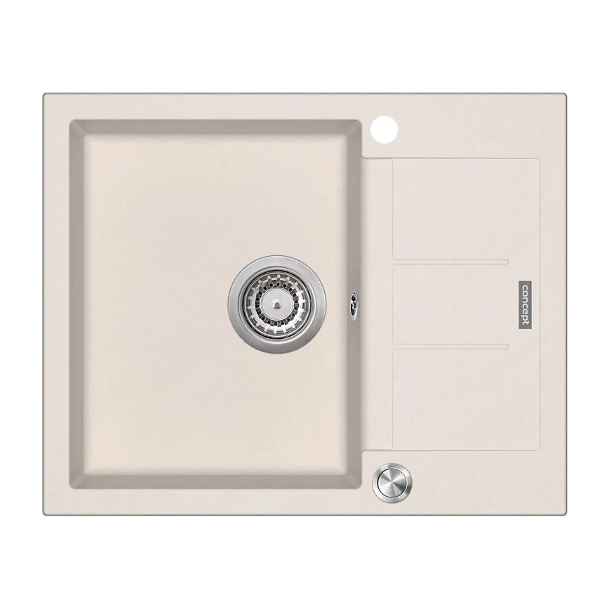 Concept DG05C45BE - Keukenspoelbak CUBIS 50x62 cm graniet/beige