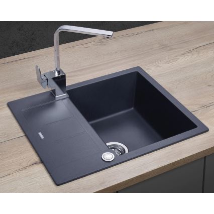 Concept DG05C45DG - Évier de cuisine CUBIS 50x62 cm granite/gris foncé