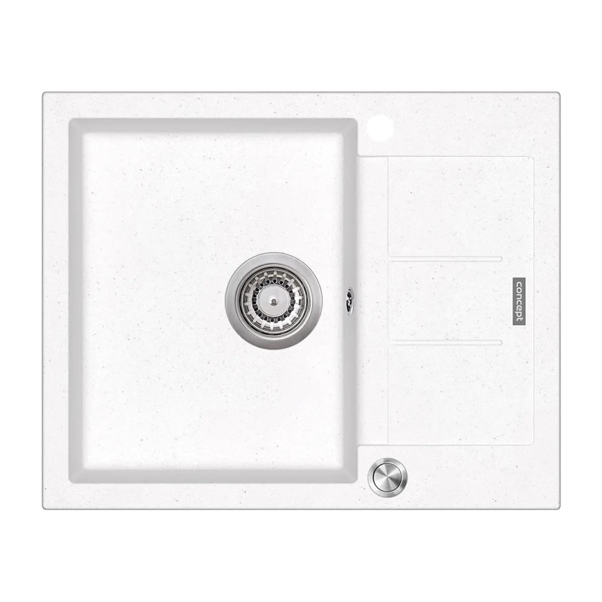 Concept DG05C45WH - Keukenspoelbak CUBIS 50x62 cm graniet/wit