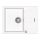 Concept DG05C45WH - Keukenspoelbak CUBIS 50x62 cm graniet/wit