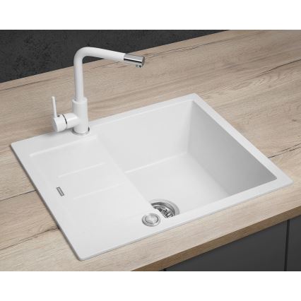 Concept DG05C45WH - Keukenspoelbak CUBIS 50x62 cm graniet/wit