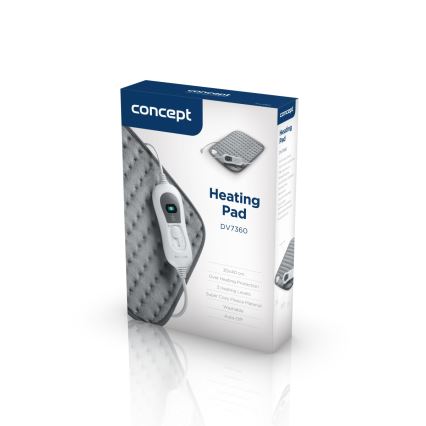 Concept DV7360 - Elektrisch verwarmingskussen 100W/230V 30x40 cm grijs