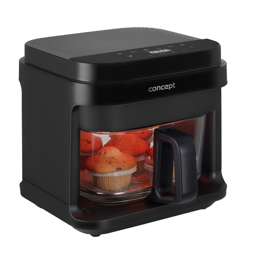 Concept FR5500 - Airfryer GLASS & FAST 5,5 l 1200W/230V noir