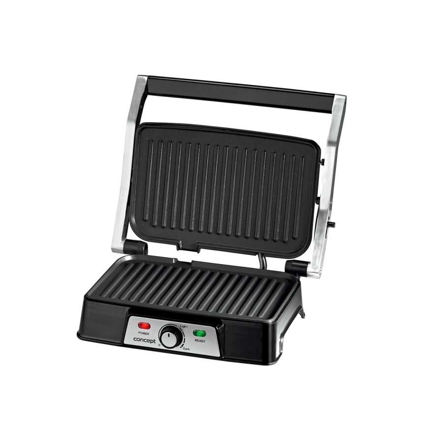 Concept ge2005 - Contactgrill 1500W/230V roestvrij/zwart