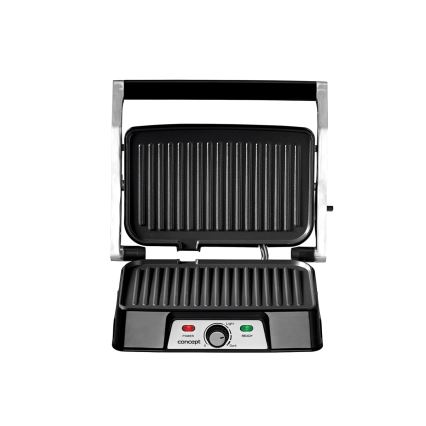 Concept ge2005 - Contactgrill 1500W/230V roestvrij/zwart