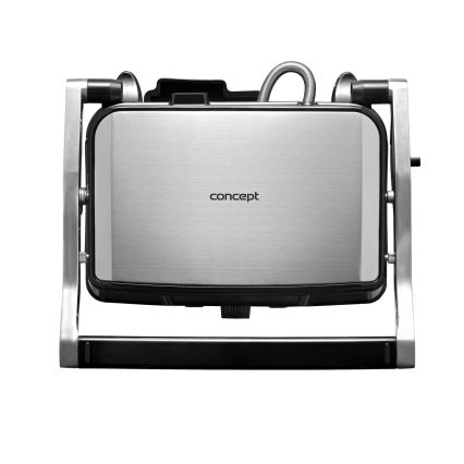 Concept ge2005 - Contactgrill 1500W/230V roestvrij/zwart