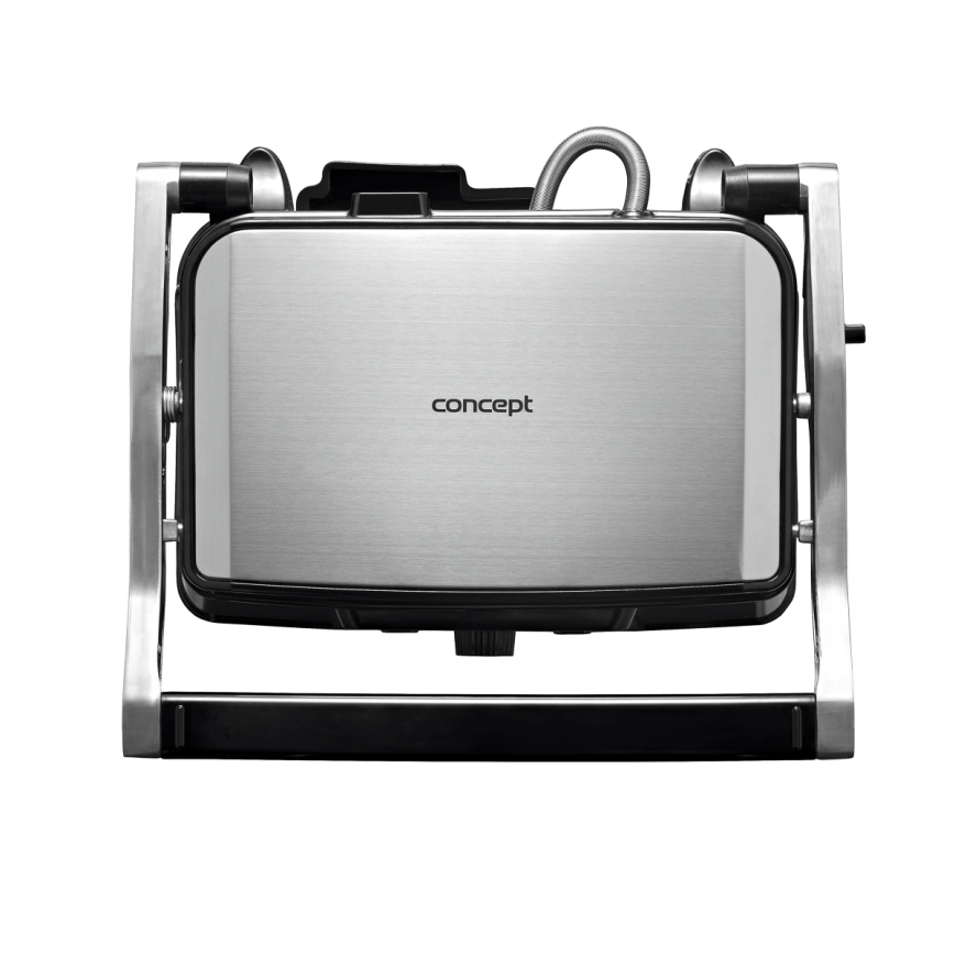 Concept ge2005 - Contactgrill 1500W/230V roestvrij/zwart