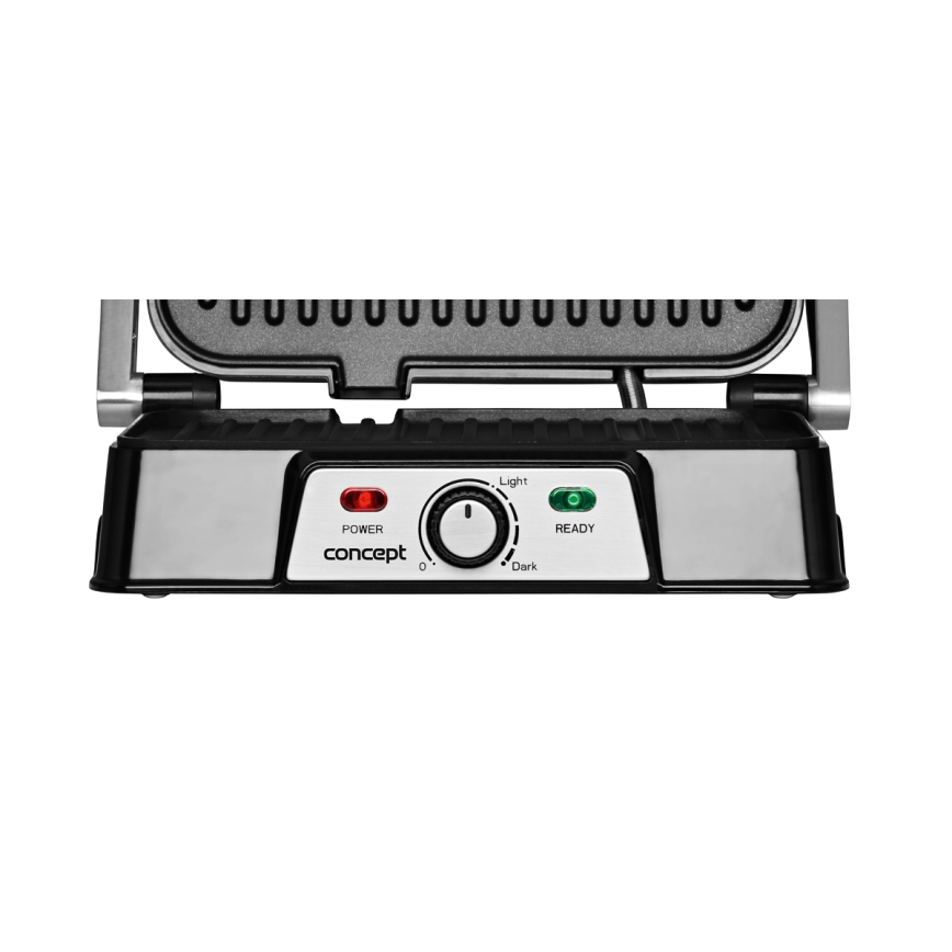Concept ge2005 - Contactgrill 1500W/230V roestvrij/zwart