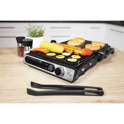 Concept ge3500 - Contactgrill met temperatuursonde 2000W/230V zwart