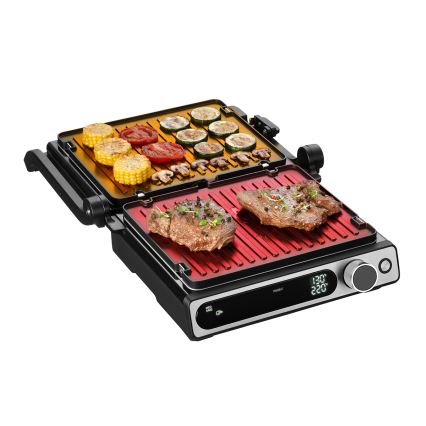 Concept ge3500 - Contactgrill met temperatuursonde 2000W/230V zwart