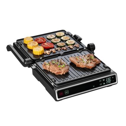 Concept ge3550 - Contactgrill met temperatuursonde 2000W/230V zwart