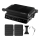 Concept ge3600 - Contactgrill met temperatuursonde GLASS 2000W/230V zwart