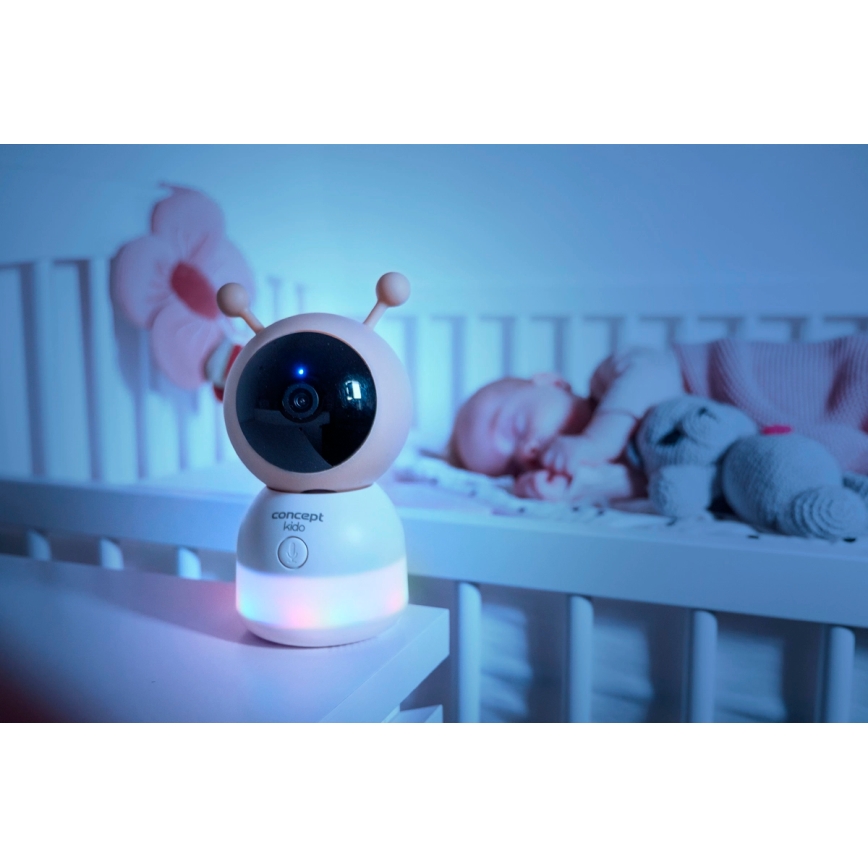 Concept KD4010 - Babyphone intelligent avec moniteur et capteur de mouvement SMART KIDO 4,5W/230V Wi-Fi beige