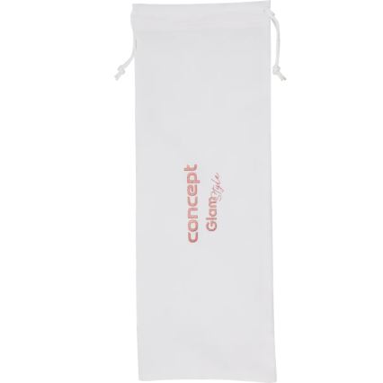 Concept KK2125 - Fer à friser conique GLAM STYLE 42W/230V blanc/or rose