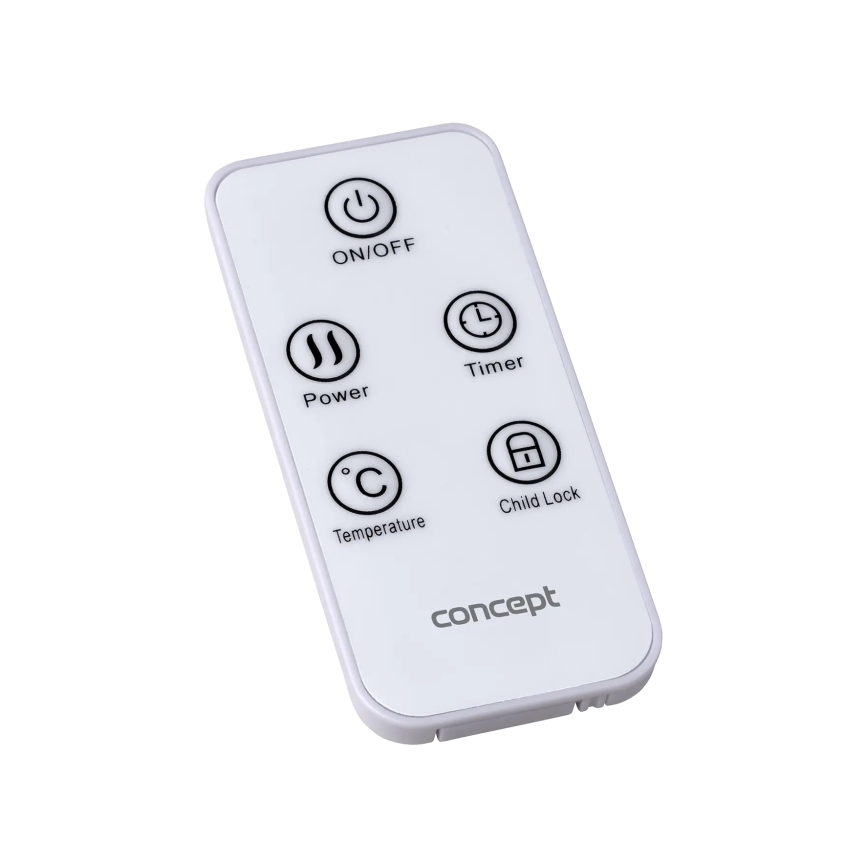 Concept KS4010 - Elektrische convectorkachel 1000/2000W IP24 zwart + afstandsbediening