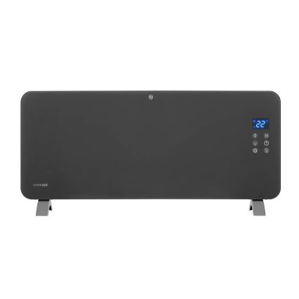 Concept KS4100 - Slimme elektrische directe kachel/convectorkachel 1000/2000W Wi-Fi IP24 grijs