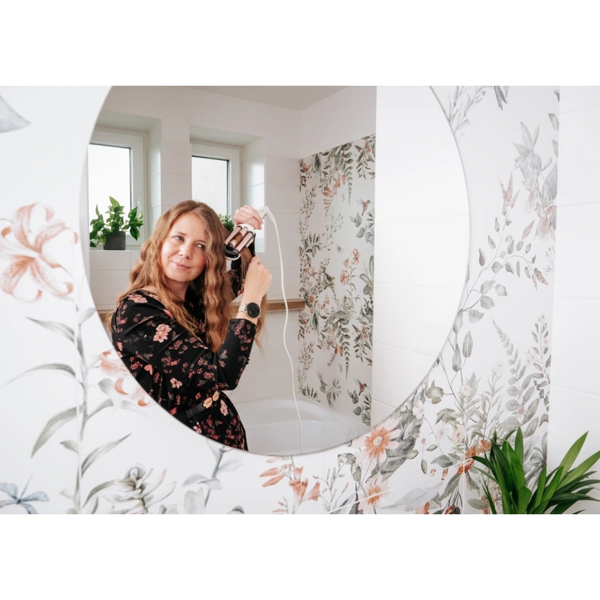 Concept KT2140 - Drievoudige krultang GLAM STYLE 100W/230V wit/roségoud