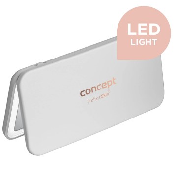 Concept KZ2010 - LED compacte make-upspiegel PERFECT SKIN LED/1,5W/5V 4500-5500K 300 mAh wit