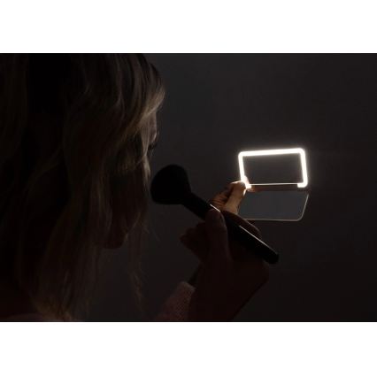 Concept KZ2010 - LED compacte make-upspiegel PERFECT SKIN LED/1,5W/5V 4500-5500K 300 mAh wit
