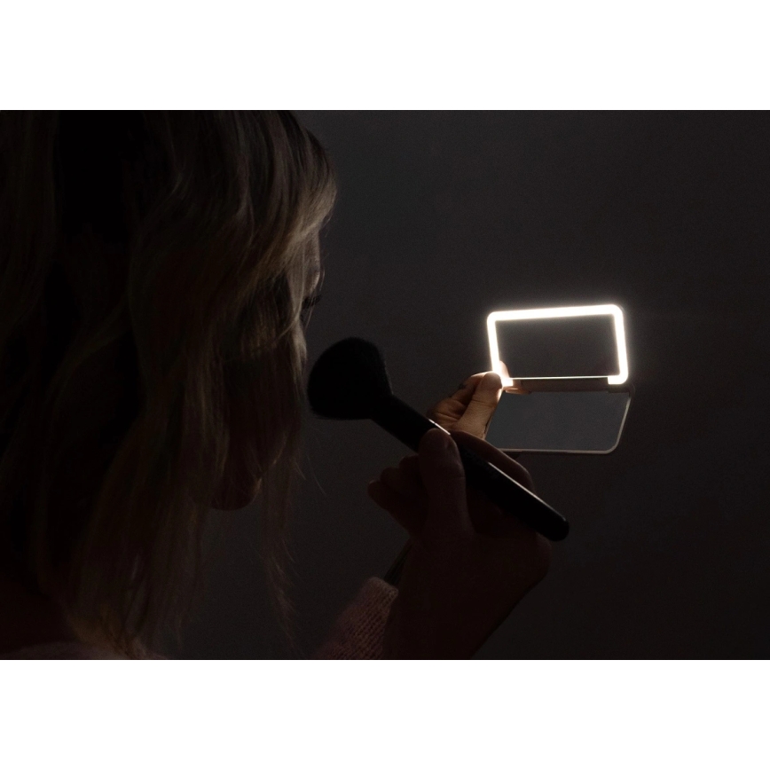 Concept KZ2010 - LED compacte make-upspiegel PERFECT SKIN LED/1,5W/5V 4500-5500K 300 mAh wit
