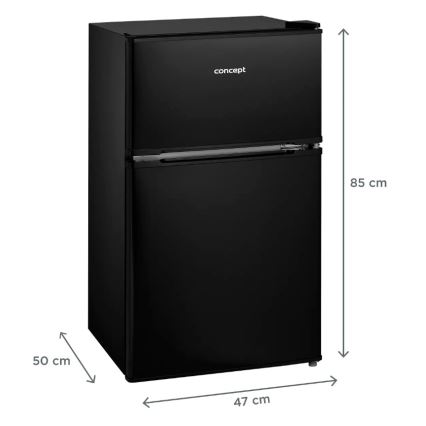 Concept LFT2047bcN - Réfrigérateur combiné 87 l, noir