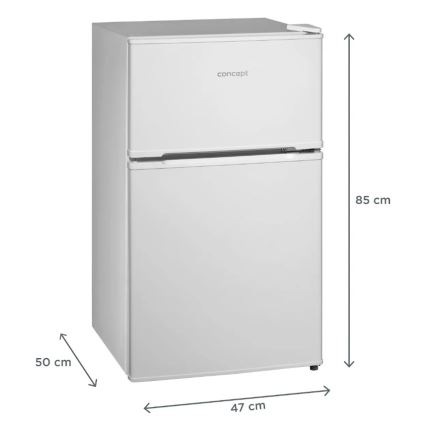 Concept LFT2047whN - Réfrigérateur combiné 87 l, blanc
