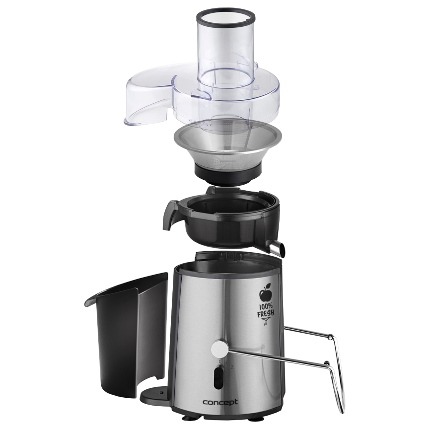 Concept LO7026 - Centrifugaal sapcentrifuge 1000W/230V zwart/roestvrij staal