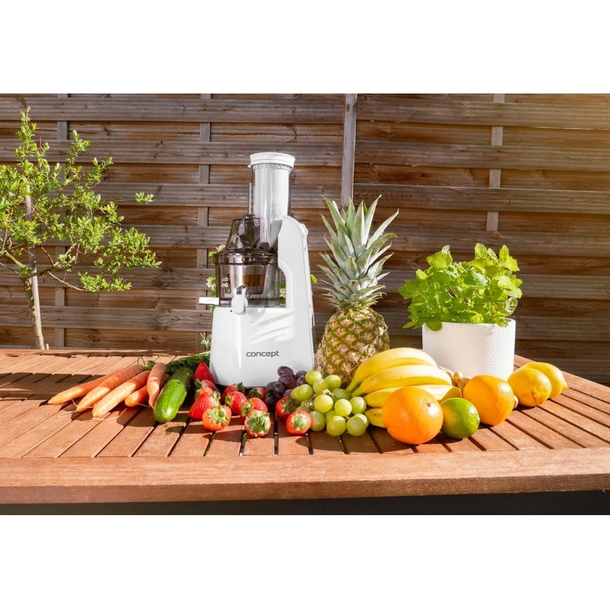 Concept LO7066 - 3-in-1 slowjuicer (schroefpers) 240W/230V, wit