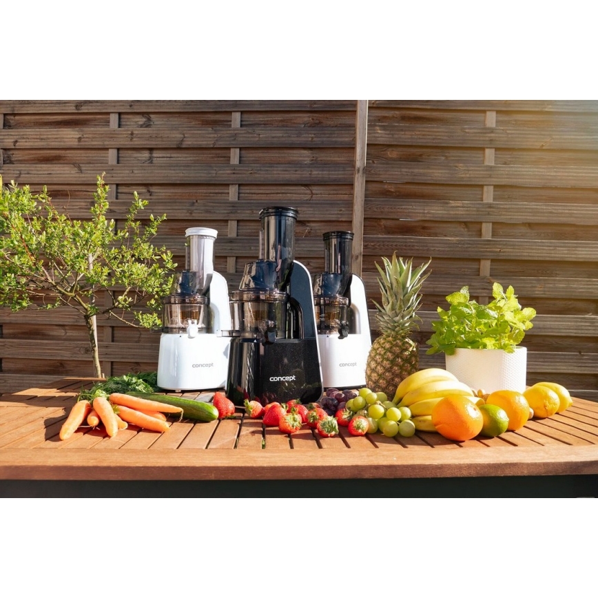 Concept LO7066 - 3-in-1 slowjuicer (schroefpers) 240W/230V, wit
