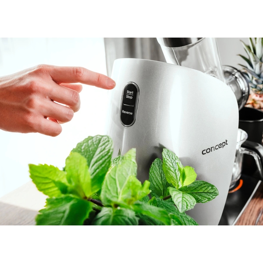 Concept LO7250 - Extracteur de jus à vis horizontal 200W/230V noir/inox