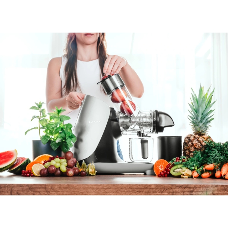 Concept LO7250 - Horizontale slowjuicer 200W/230V zwart/roestvrij staal