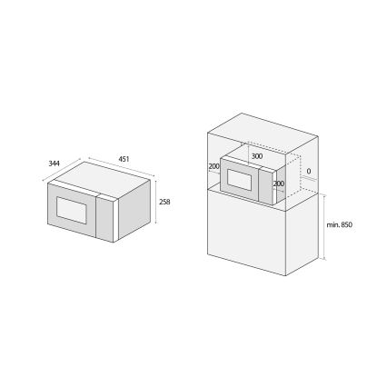 Concept MT3520bc - Magnetron 800W/230V 20 l zwart