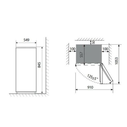 Concept MZ2355wh - Ladevriezer 85 l wit