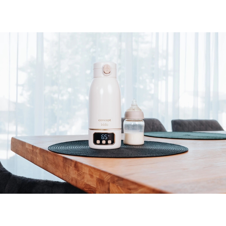 Concept OC4000 - Chauffe-eau et chauffe-biberon de voyage KIDO 500 ml 36W/7,4V 5000 mAh beige