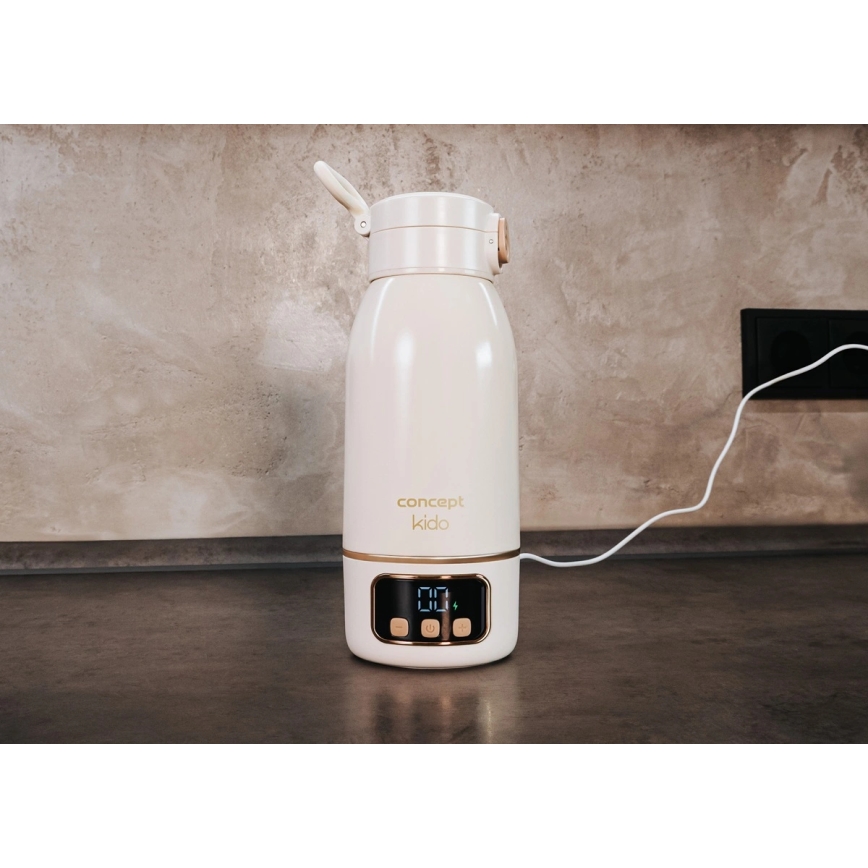 Concept OC4000 - Chauffe-eau et chauffe-biberon de voyage KIDO 500 ml 36W/7,4V 5000 mAh beige