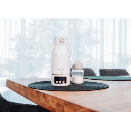 Concept OC4000 - Draagbare verwarmer voor water en melk KIDO 500 ml 36W/7,4V 5000 mAh beige