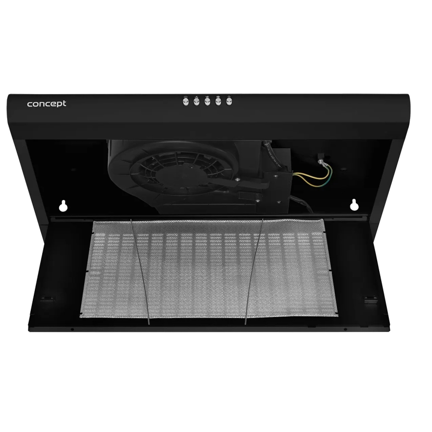 Concept OPP1360bc - Hotte aspirante sous-meuble 60 cm noire