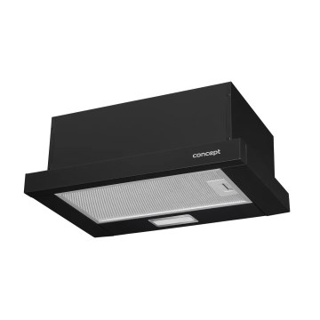Concept OPV3150bc - Uittrekbare afzuigkap 49,5 cm zwart